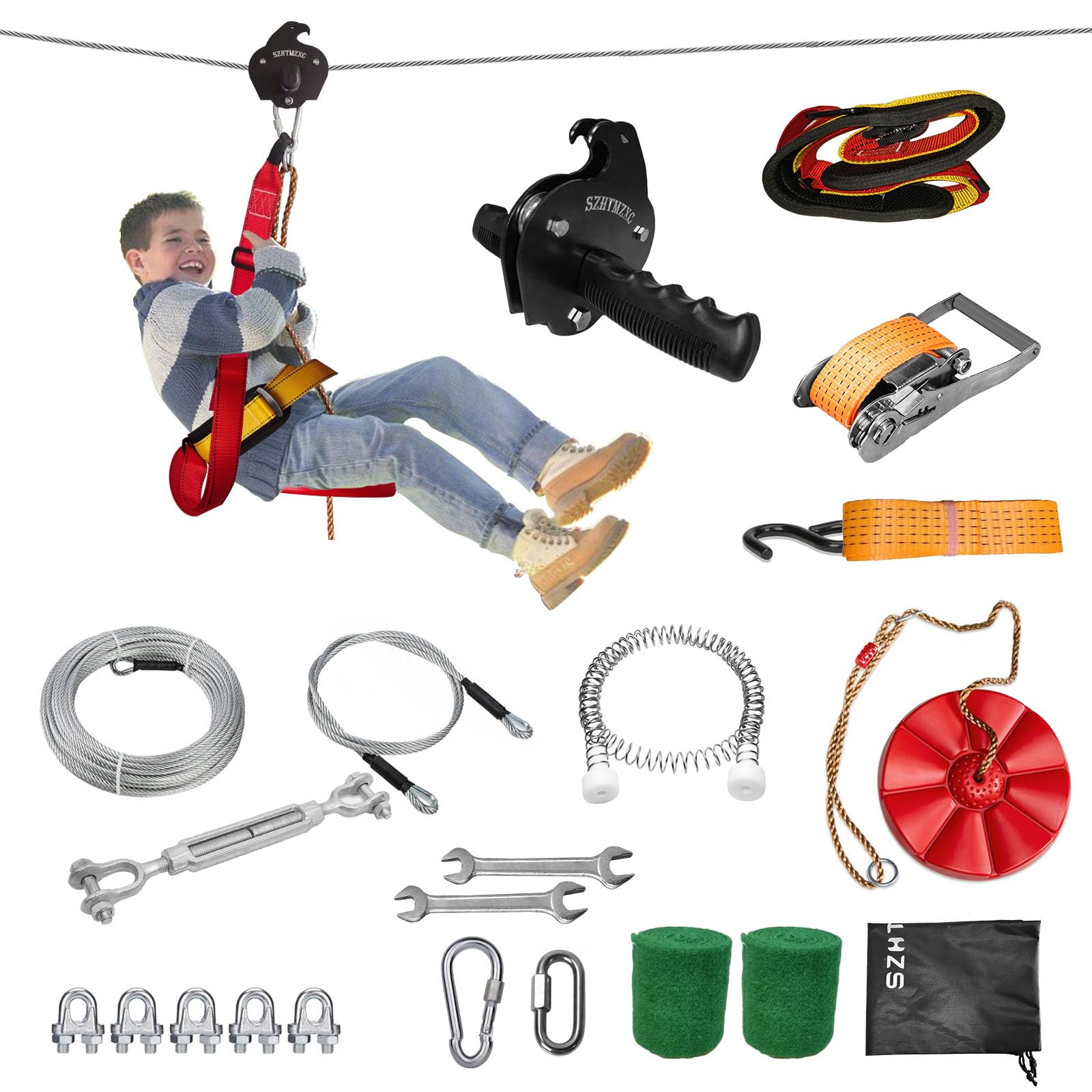 SZHTMZXC Zip Line Kit