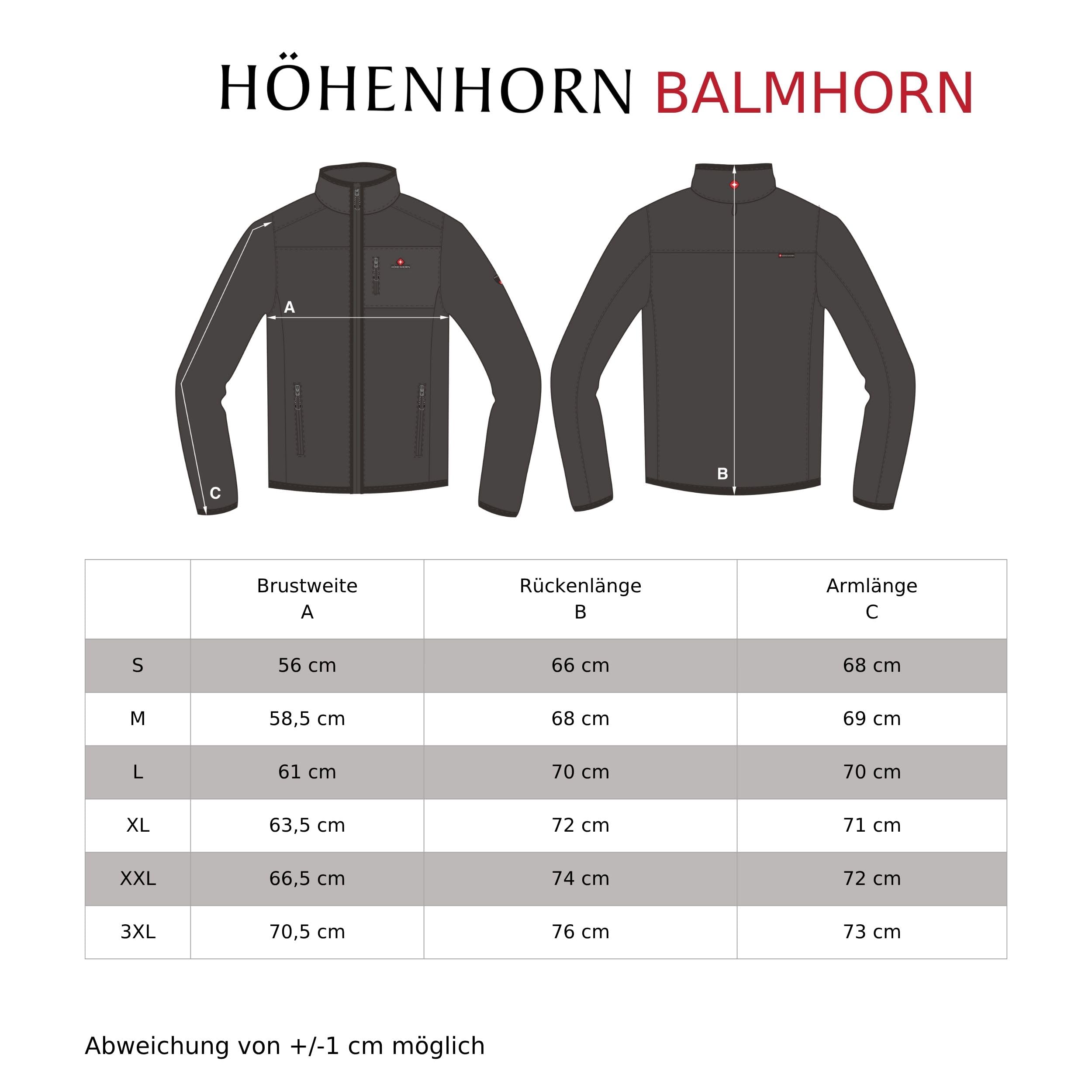 Höhenhorn Kurtka męska Balmhorn, przejściowa kurtka pikowana z kapturem