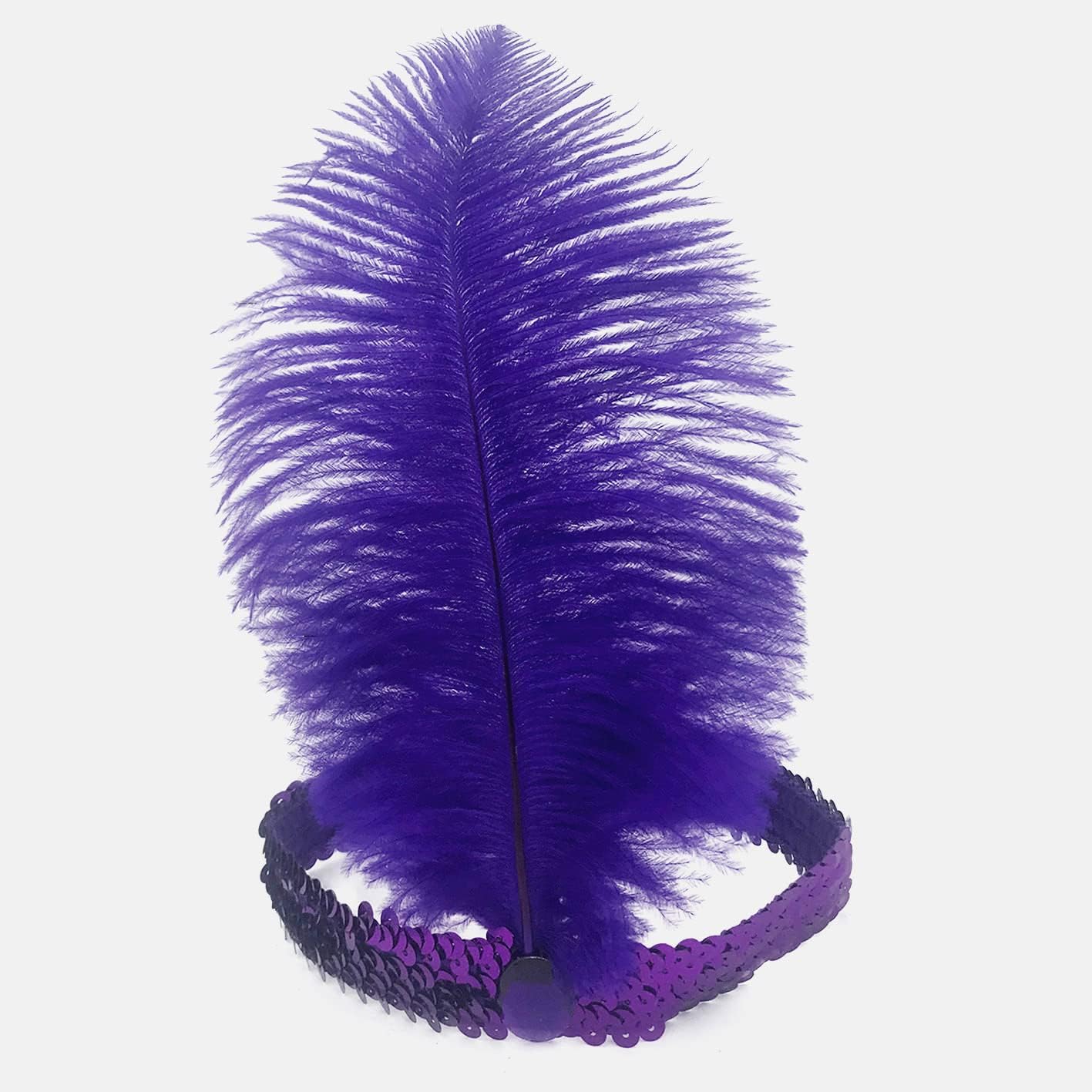 1920s Flapper Headbands Bulk Ostrich Feather Headpieces Roaring 20s Gatsby Costume Accessories for Party New Year Christmas (Multi-30pcs) - Image 9