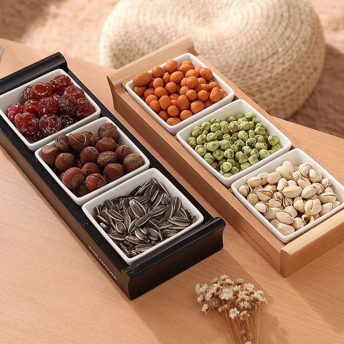 Foraineam 10-Piece Porcelain Ramekins, 4 Ounce Ramekin Bowl Set Square Baking Dipping Bowls
