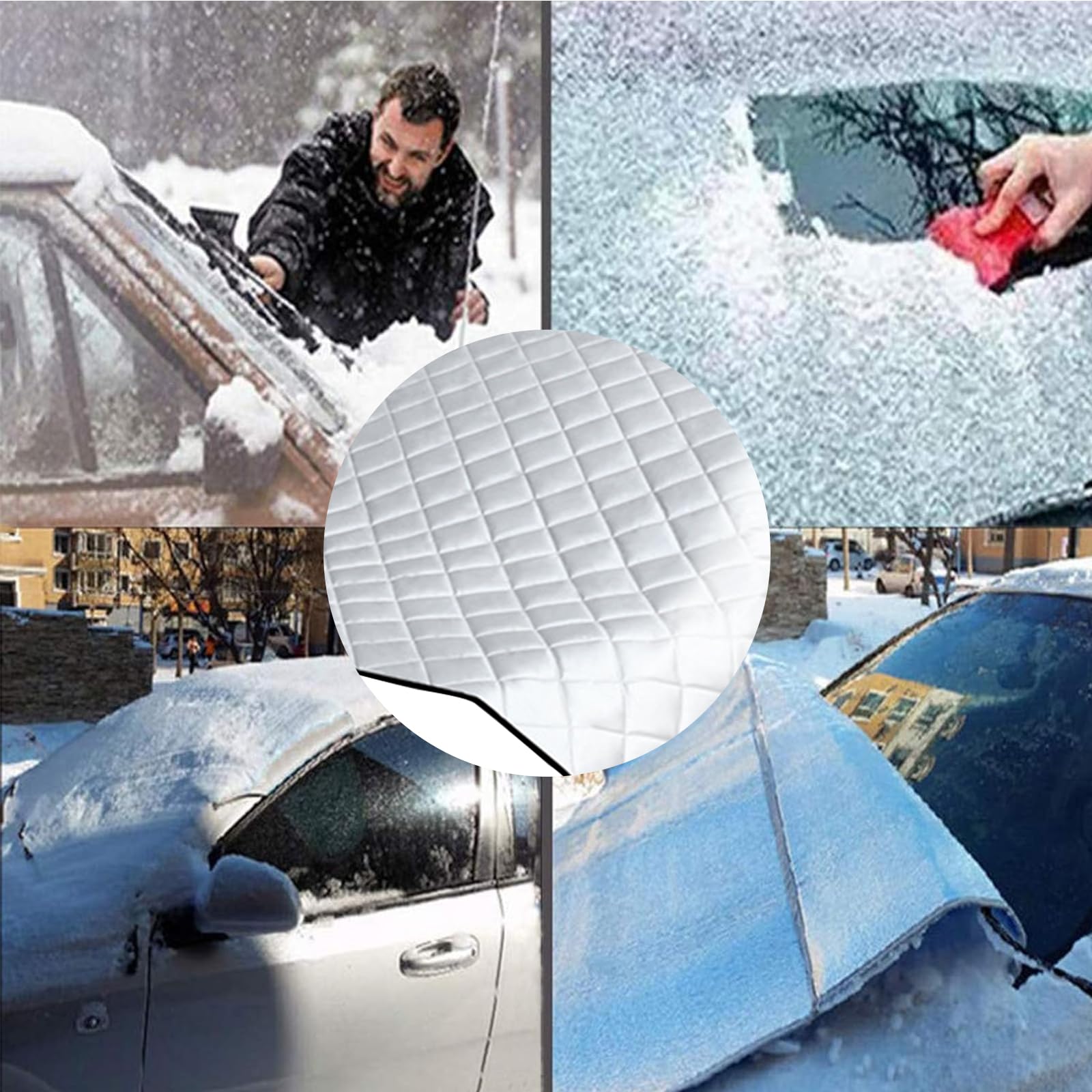 Funda de Parabrisas de Invierno para Coche 230 * 146cm Windscreen Cover Cold Protector Parabrisas Hielo Coche Protector Parabrisas Coche Cubierta Nieveparabrisas Protege