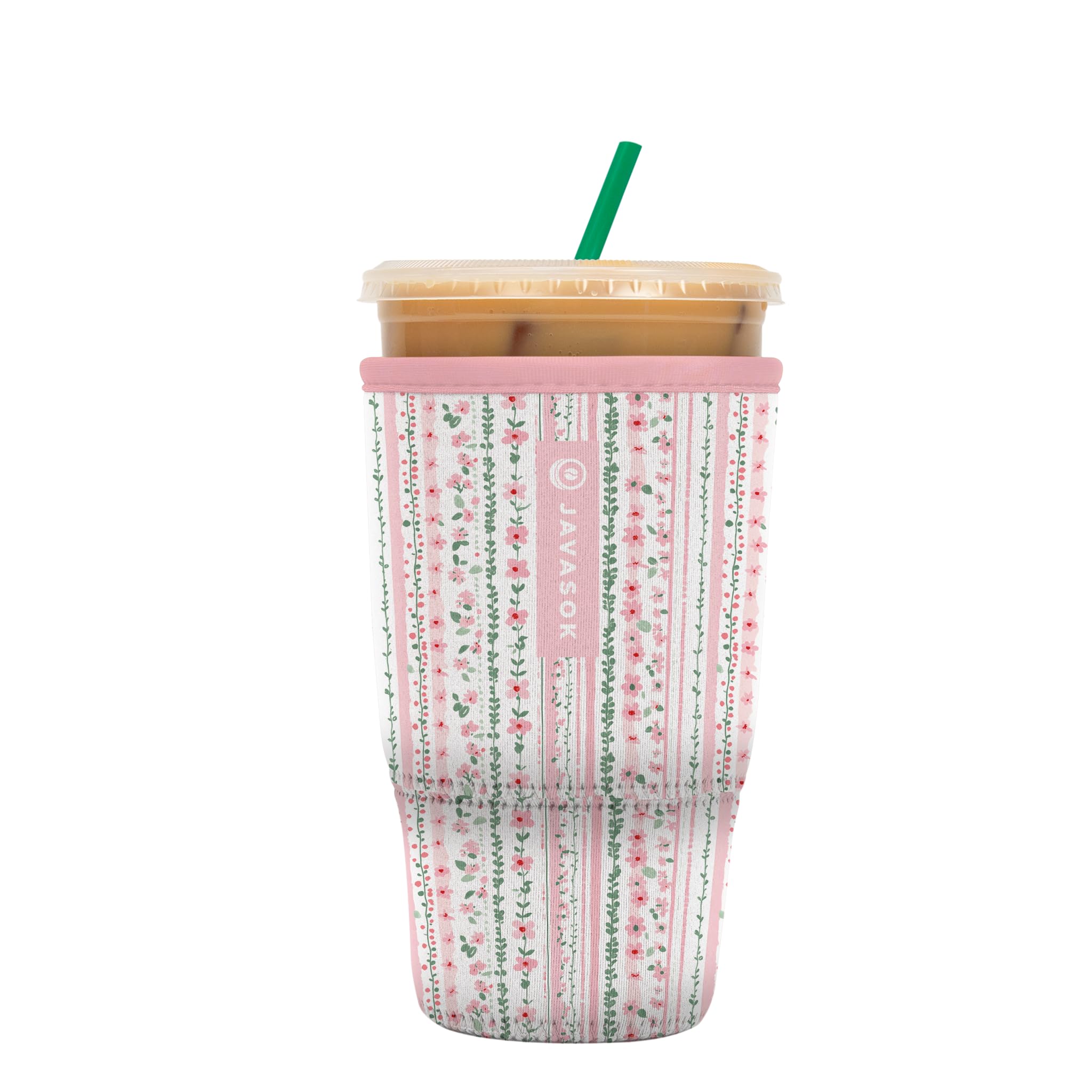 Sok It JavaSok Iced Coffee &amp; Cold Soda Insulated Neoprene Cup Sleeve (Prim &amp; Proper, Large: 30-32oz)