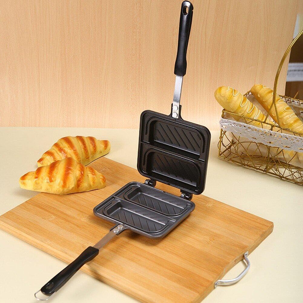 Macchina per Colazione Staccabile, Comoda Padella, Padelle a Doppia Faccia, Macchina Portatile per Colazione, Non per Cucina