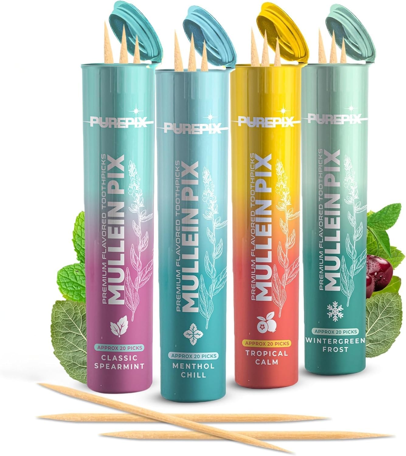 Mullein Pix Flavored Toothpicks Infused