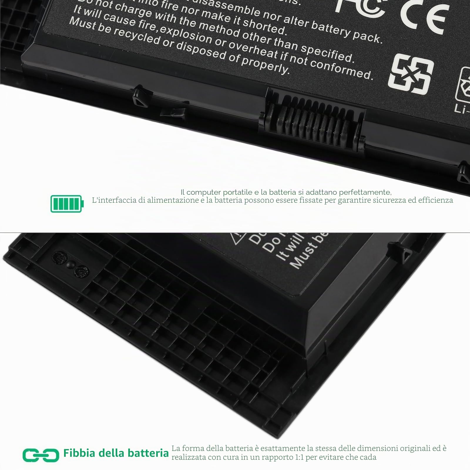 FV993 Batteria per Laptop per DELL Precision M6600 M6700 M6800 M4800 M4600 M4700 97WH