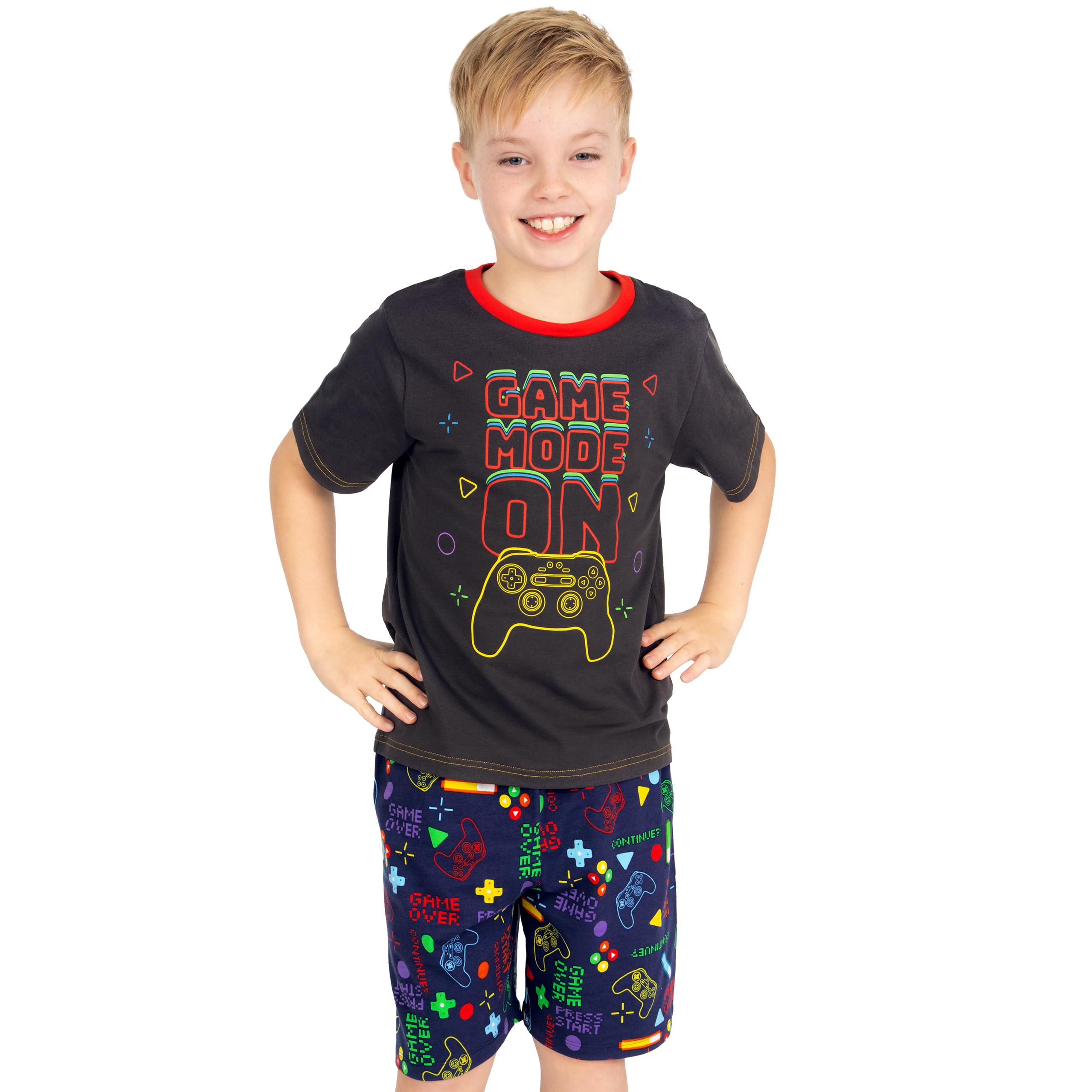 Harry Bear Pijama Gaming Niño Manga Corta Gamer Verano Conjunto