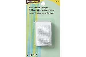Dritz Home 44310 Covered Zinc Drapery Weights: Enhancing Drapery Functionality and Style