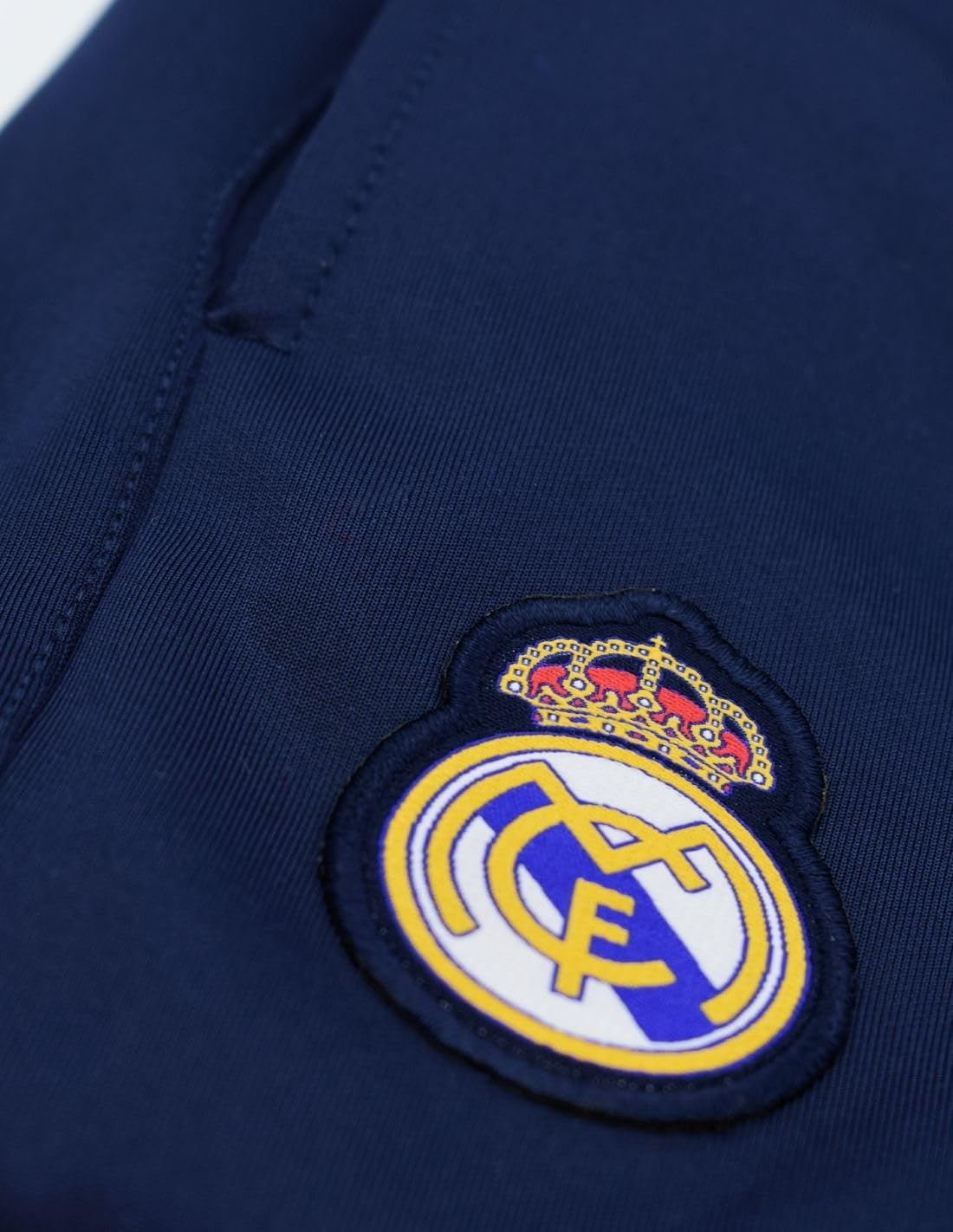 Real Madrid Chándal Dos Piezas Chaqueta Blanca y Azul y pantalón Azul para Adulto Producto Oficial