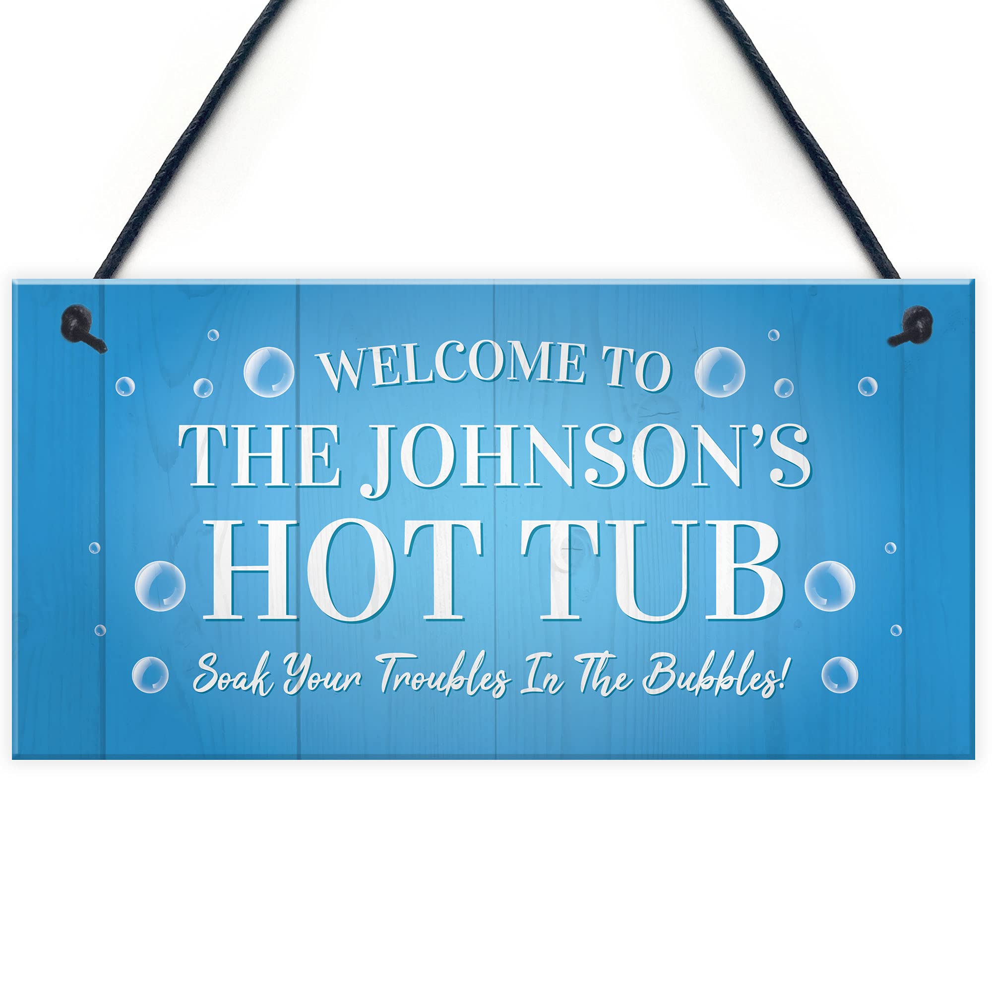 Red Ocean Personalised Hot Tub Decor Signs Novelty Hot Tub Signs And Plaques For Garden
