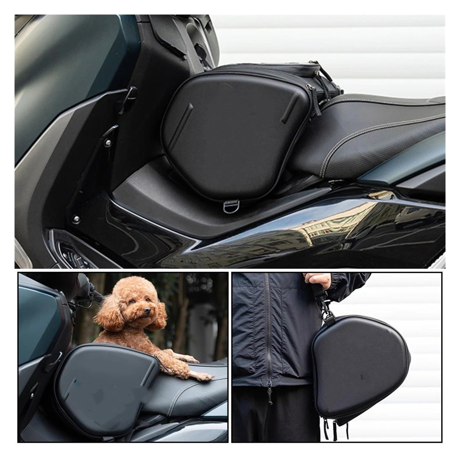 Motociclo Borse Serbatoio Per Suzuki Per AN Per Burgman Per Skywave Skyw Borsa Da Tunnel Per Scooter Borsa Da Sella Per Serbatoio Carburante Con Guscio Rigido In EVA Moto Selle Bagagli