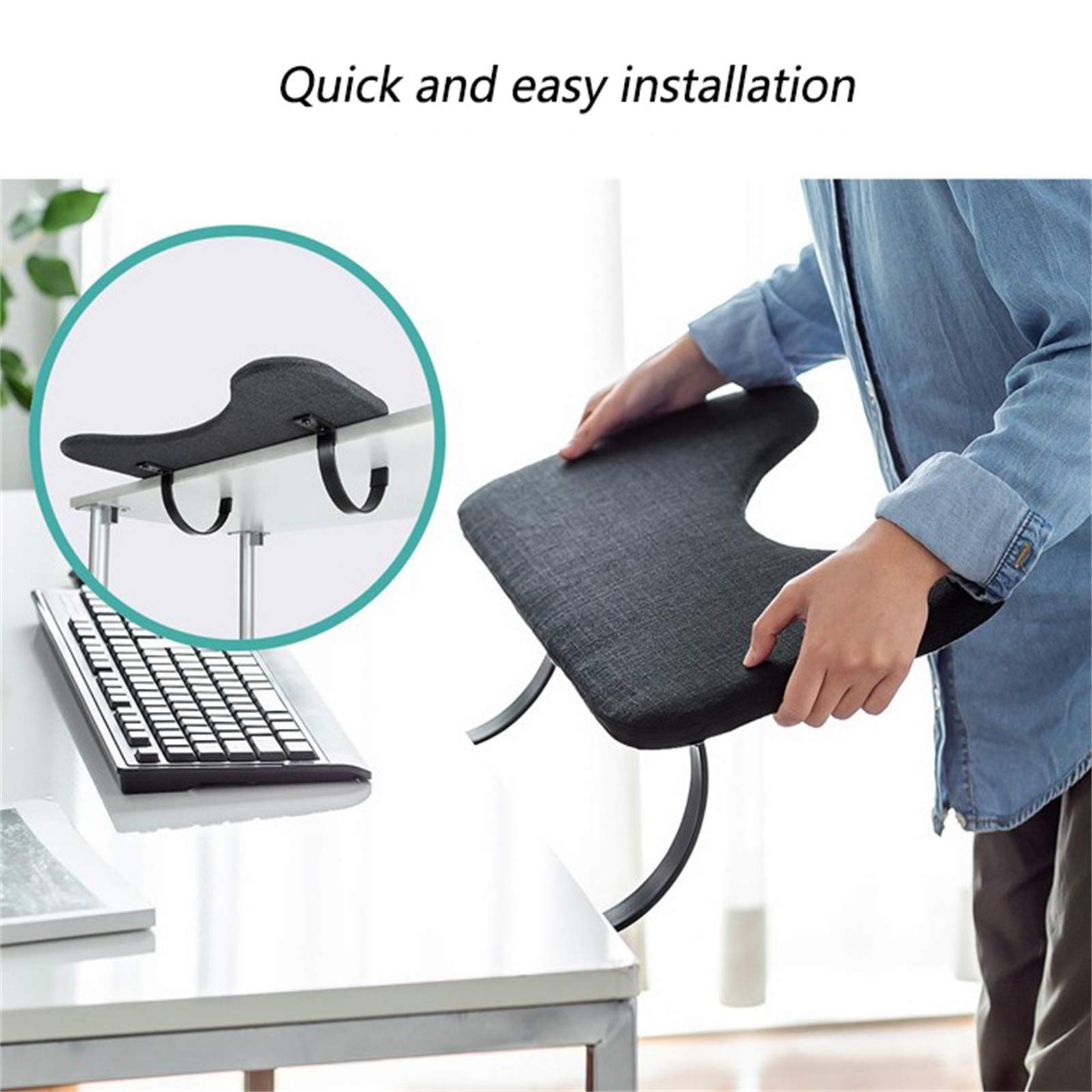 Clavier Repose-Poignet Pad Et Souris Support Repose-Poignet Ergonomique, Kit De Repose-Poignets pour Souris/Clavier Anti-dérapant Accessoires pour Ordinateur Et Ordinateur Portable