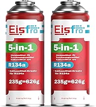 5in1 - Air Conditioning Recharge R134a x2, 235 g For Car Air Conditioning Systems – Contains Oil, Sealant, UV Dye and Desiccant – Protects the Compressor