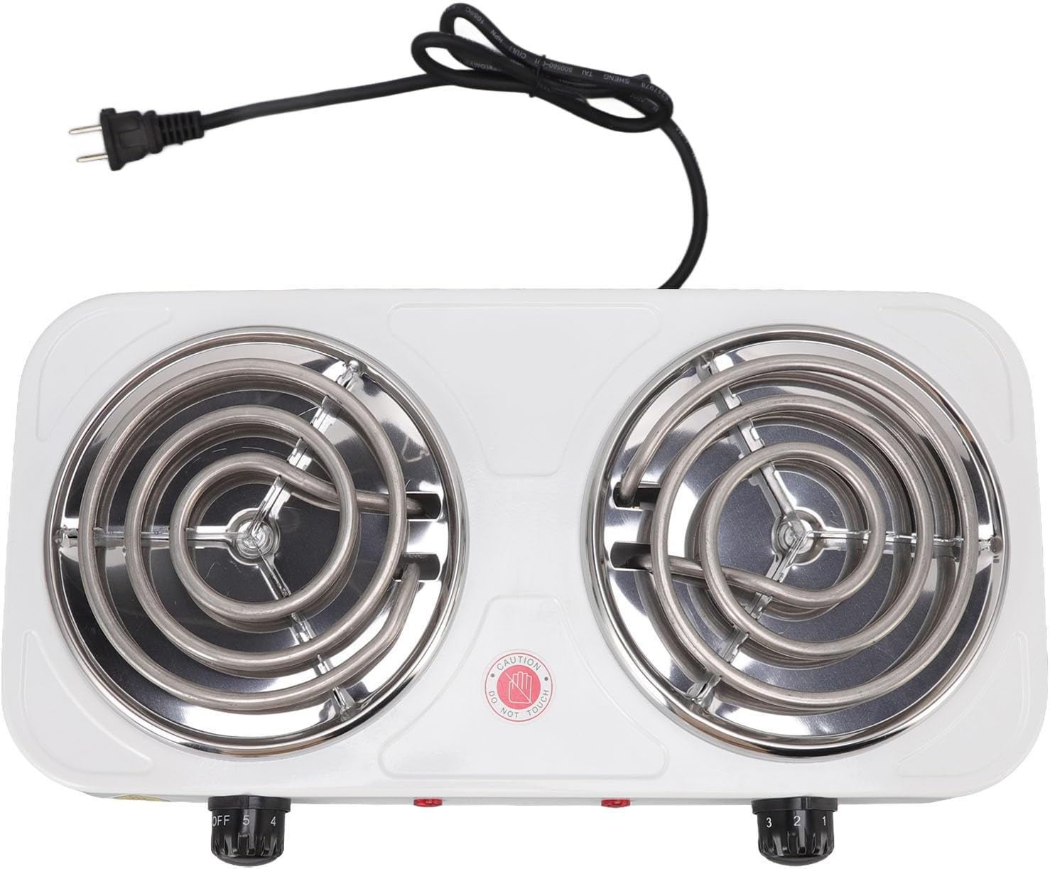 Jaxenor Electric Double Coil Burner Cooktop with