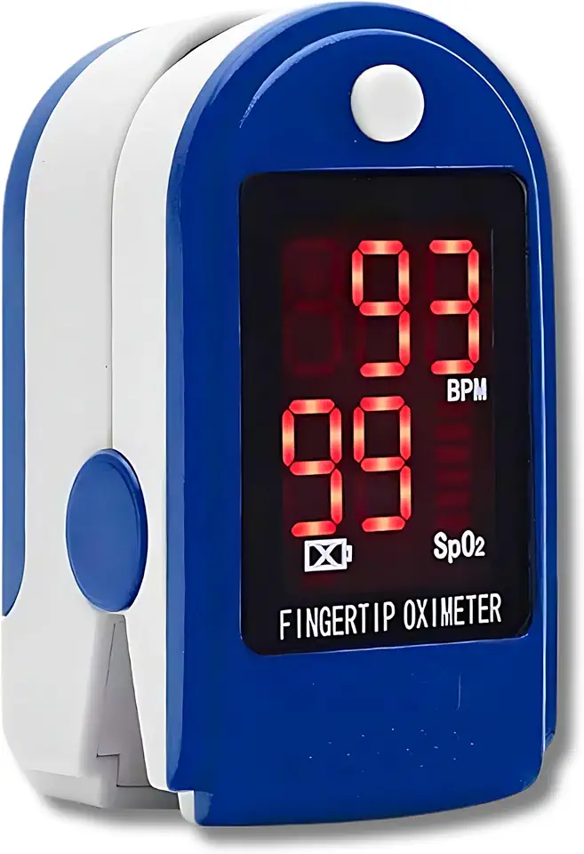 Oxímetro Digital Medidor Pulsação e Saturação de Oxigênio no Sangue Pulso Pilha Portátil