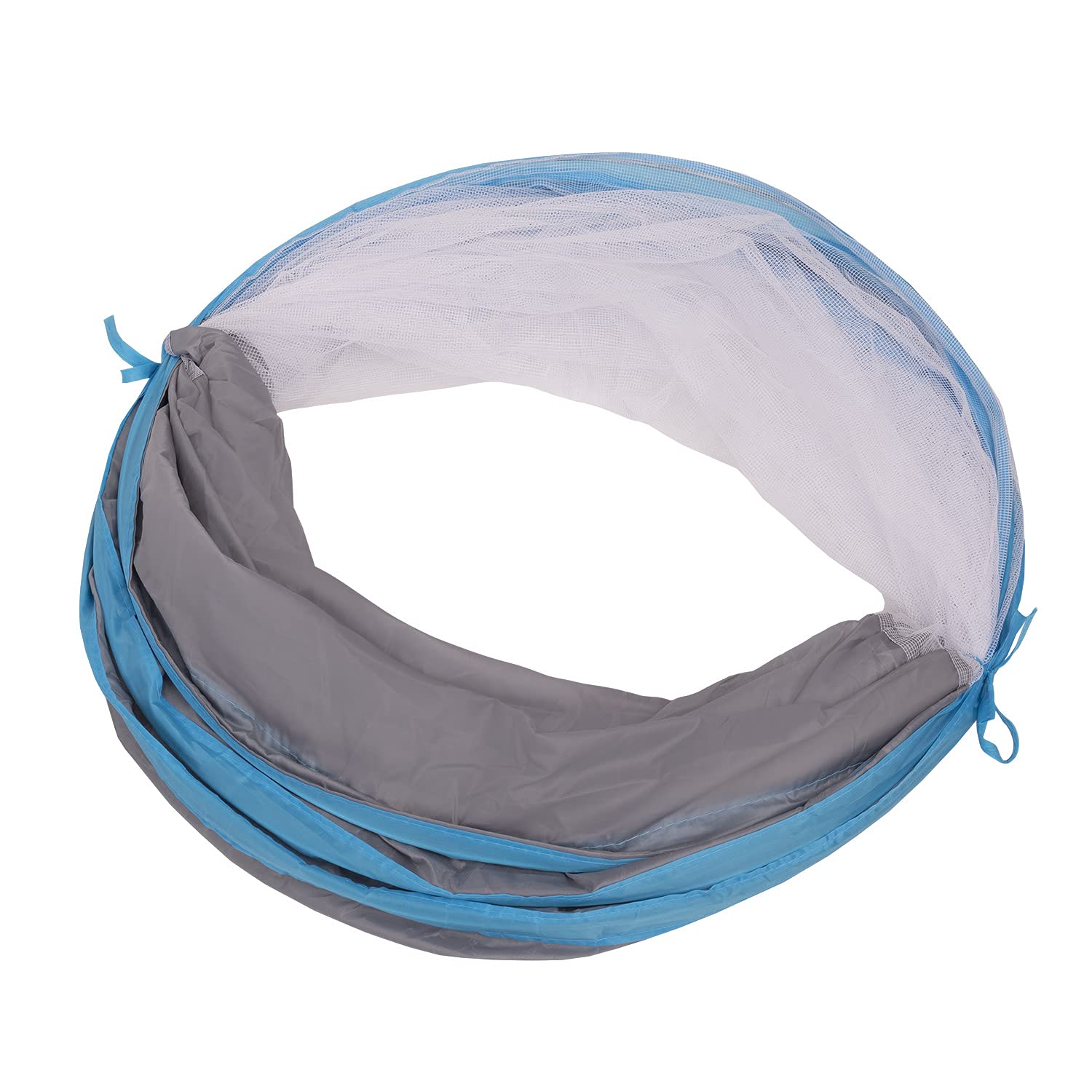 Selonis Pop-Up Tunnel Di Gioco Bambini Con 100 Palline Colorate Tubo, Grigio-Blu:Azzurro/Blu/Perla