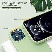 Vista 1535 de Miracase Funda diseñada para iPhone 13 Pro Max con protector de pantalla, [forro de microfibra suave antiarañazos], funda protectora de silicona