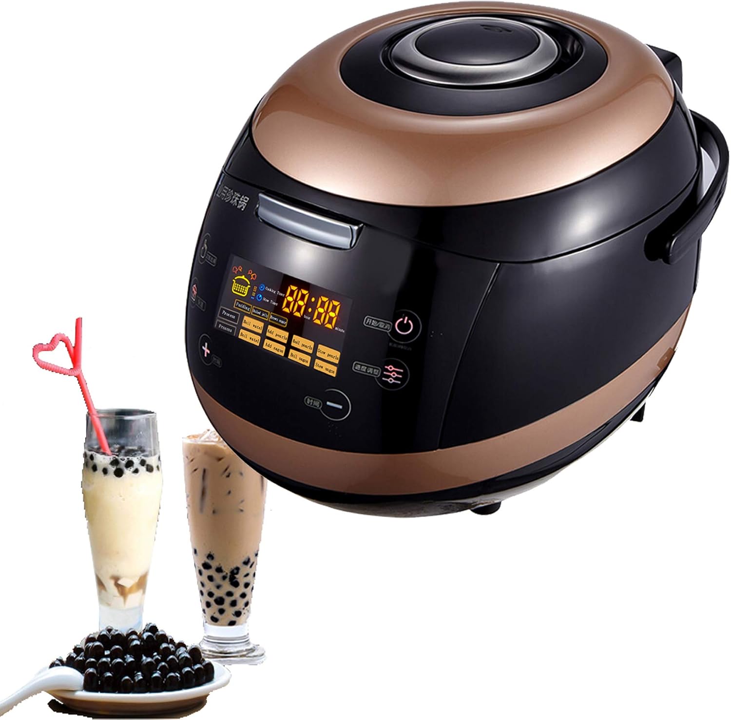 Olla Eléctrica Automática para Perlas 5L 900W, Antiadherente