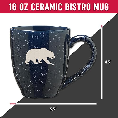 Miniatura 105 de Rico Industries, NFL Football - Taza de café de 16 oz de cerámica moteada, grabada con láser y de color de los equipos de fútbol americano de la NFL