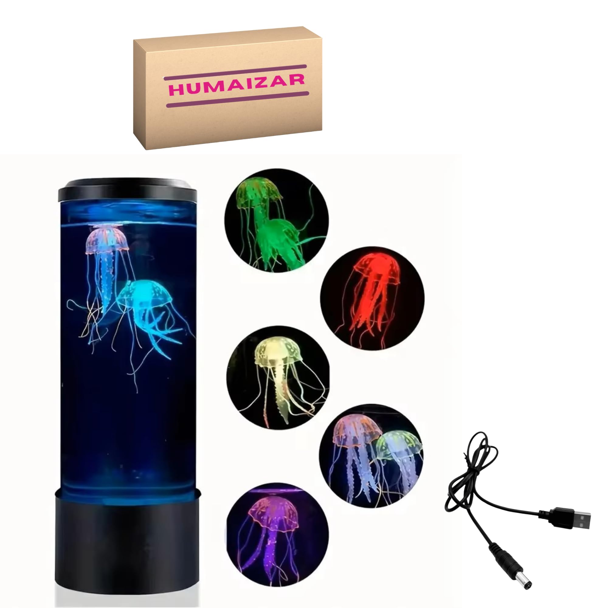 Buy HUMAIZAR Jelly Fish Lamp LED Color Changing Mini Aquarium