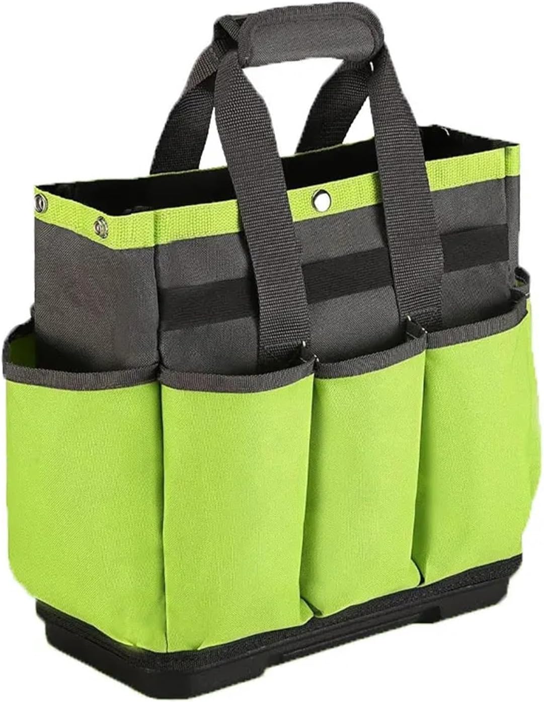 8Pockets Gardening Bag With Waterproof Plastic Base Garden Tote Caddy Tool Holder,For Indoor-outdoor