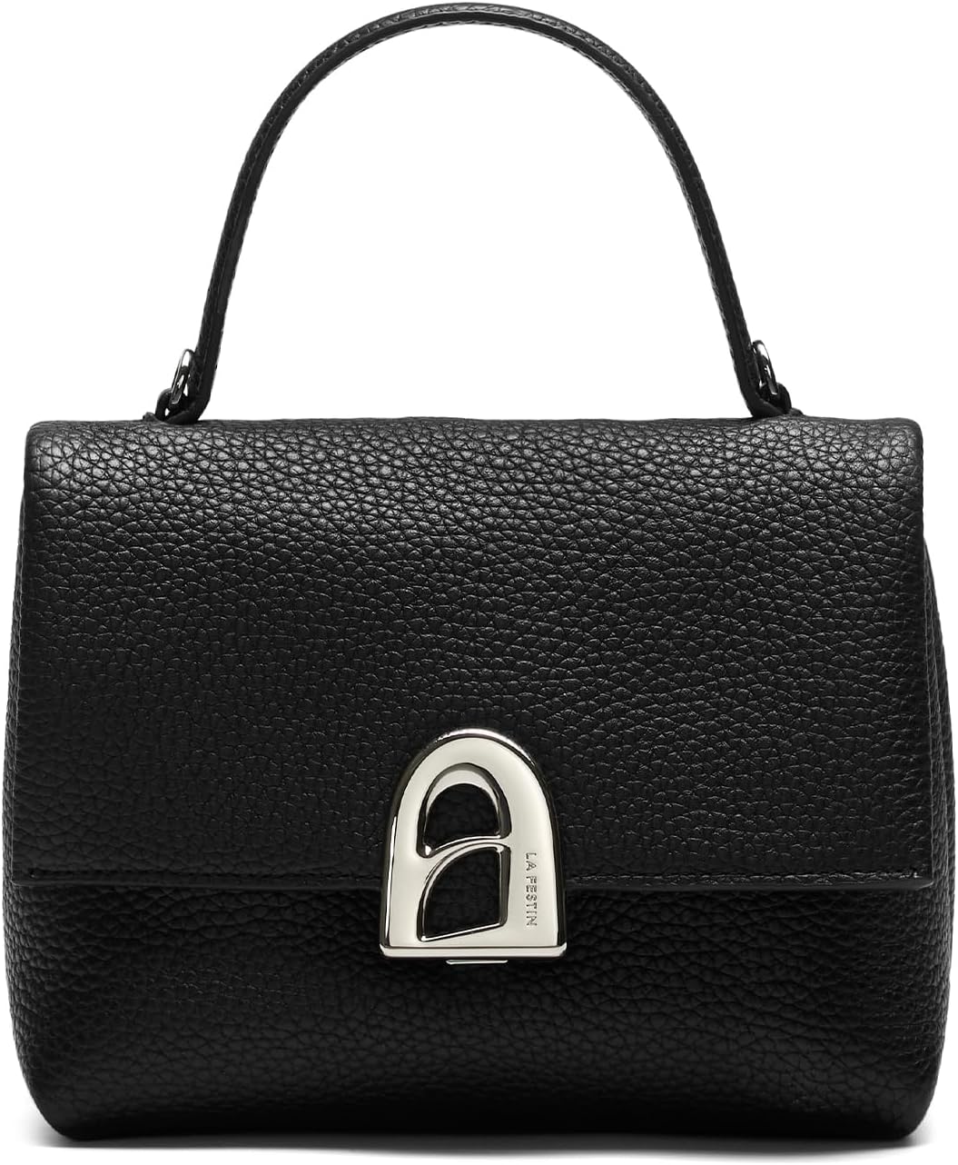 LA FESTIN Small Cute Handbags for Women Black Shoulder Purse Leather