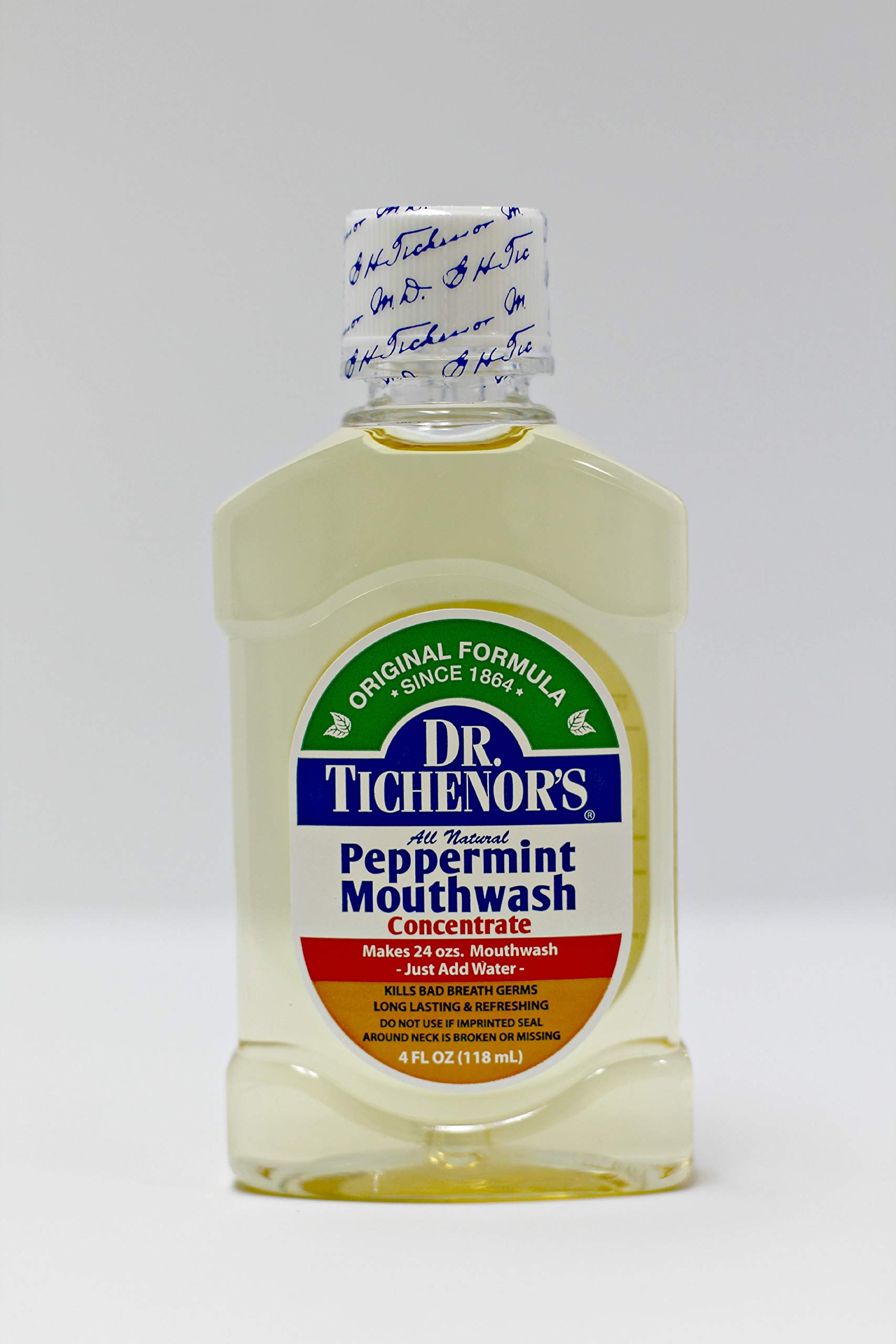 Dr. Tichenor's All Natural Peppermint Mouthwash Concentrate 4 oz (3-Pack)