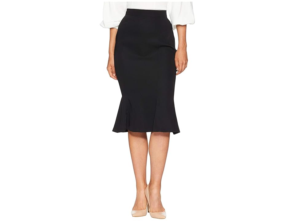 

Unique Vintage Micheline Pitt For Unique Vintage Flounce Skirt (Black) Women's Skirt