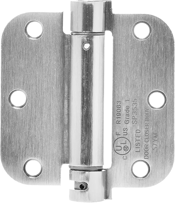 Amazon Basics SelfClosing Door Hinge, 3.5 Inch x 3.5 Inch, 1 Piece