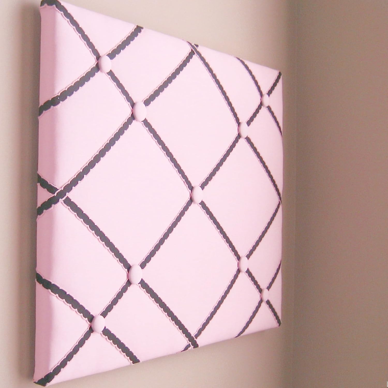 16"x20" Pink & Black Memory Board, Memo Board, Ribbon Board, Bow Board, Photograph Organizer