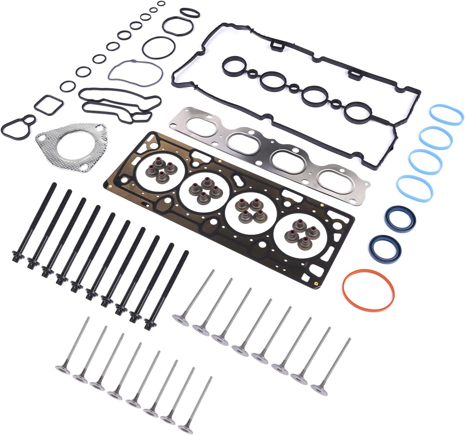 Engine Head Gasket Bolts Set with Valves Replacement for Chevy Cruze/Cruze Limited Sonic 1.8L L4 2011-2018 HGS345 55569450