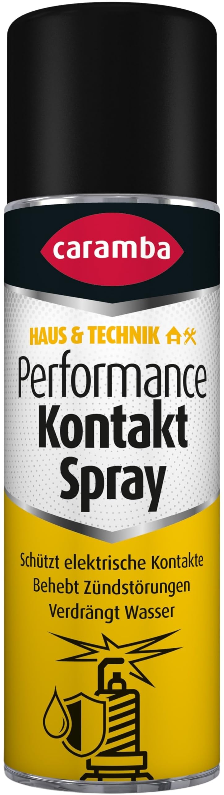 Caramba Performance Kontakt Spray, Kriechöl für Elektronik in Auto und Maschinen, Behebung und Vorbeugung von Zündstörungen, Korrosionsschutz, 250 ml
