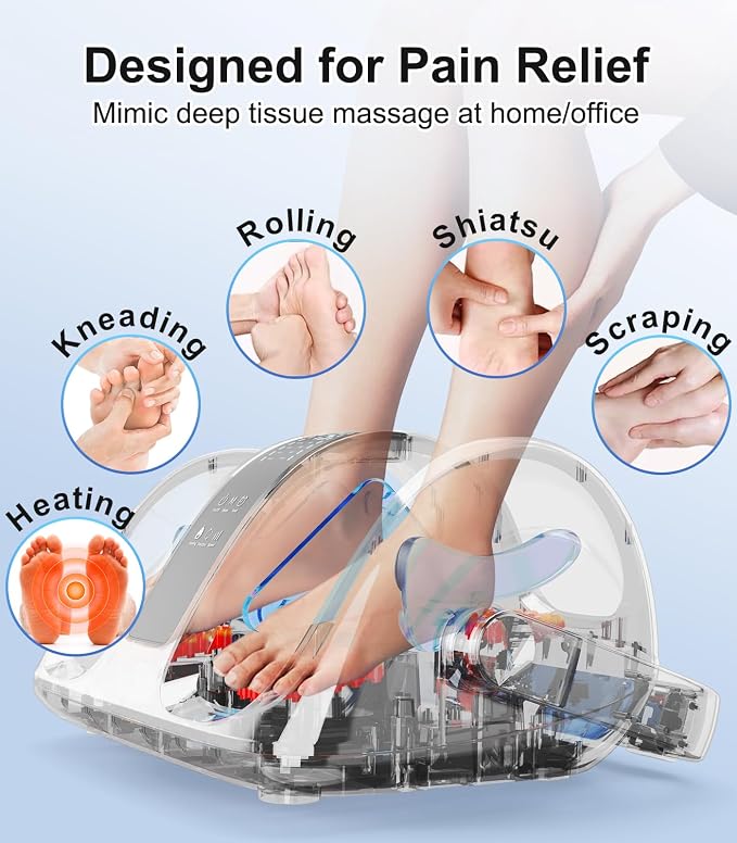 Masajeador eléctrico de pies CARESKY® Shiatsu con calor miniatura 3