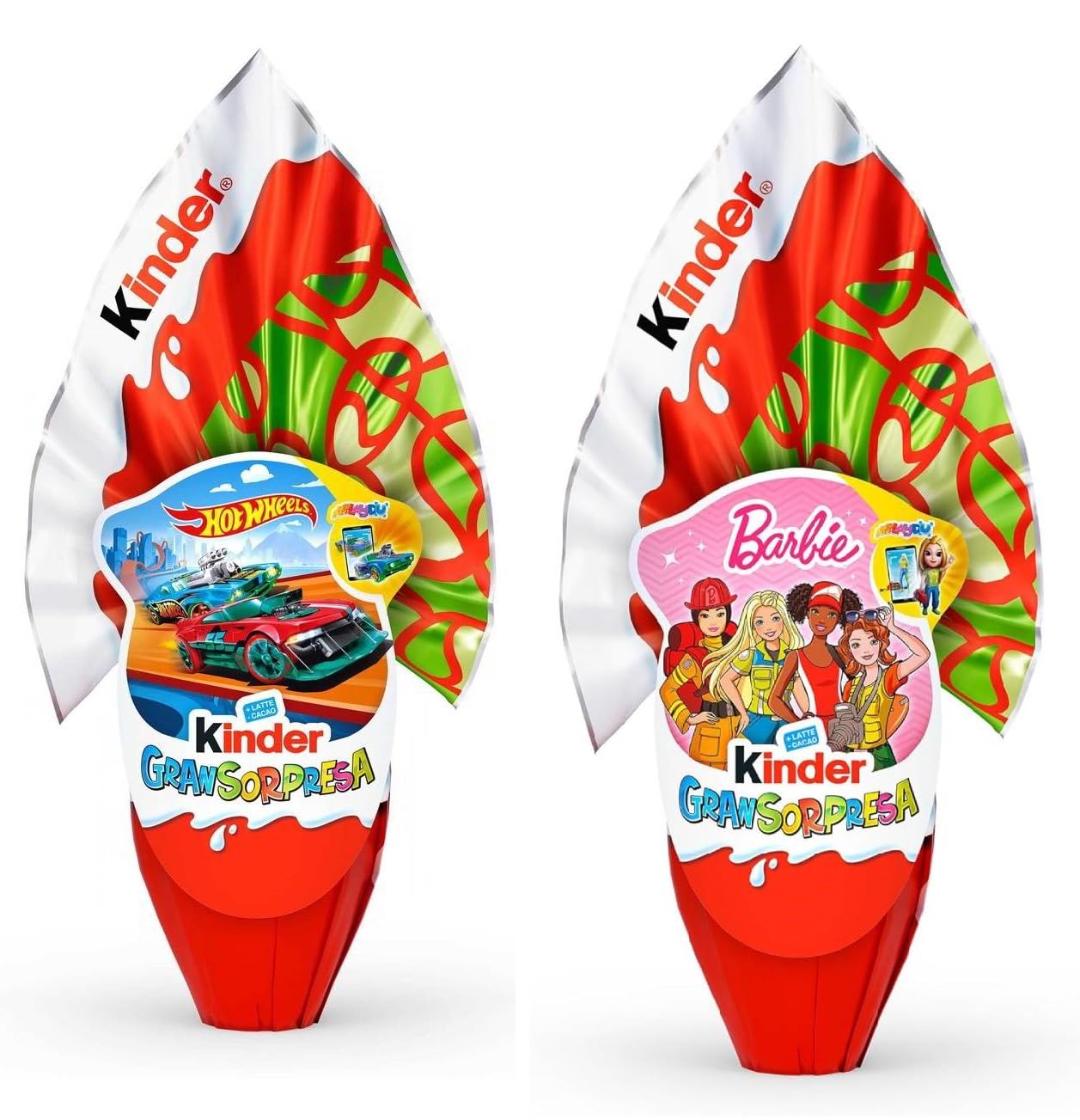 Offerta Kit Pasqua 2026 Kinder Gran Sorpresa BARBIE 150 Grammi + Kinder Gran Sorpresa HOT WHEELS 150 Grammi con Maxi Sorpresa