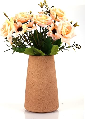 Miniatura 6 de Jarrón simple para flores, plantas, jarrones mate para estante de mesa moderno, decoración del hogar, decoración bohemia de boda, jarrón de cerámica