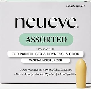 NeuEve Long-Lasting Vaginal Moisturizer Inserts | OB-GYN Formulated | Hormone-Free & Estrogen-Free | 100% Natural | Assorted 3-Phase Starter System | 7 Count | NOT JUST A MOISTURIZER