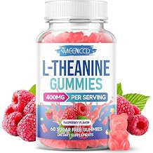 L-Theanine Gummies 400mg, L-Theanine Supplement for Calm & Focus Support