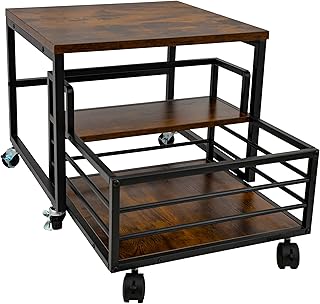 Mini Fridge Stand with Storage Moblie Fridge Table with Drawer Basket for Kitchen Dorm Used for Compact Beverage Refrigerators Upright Freezers