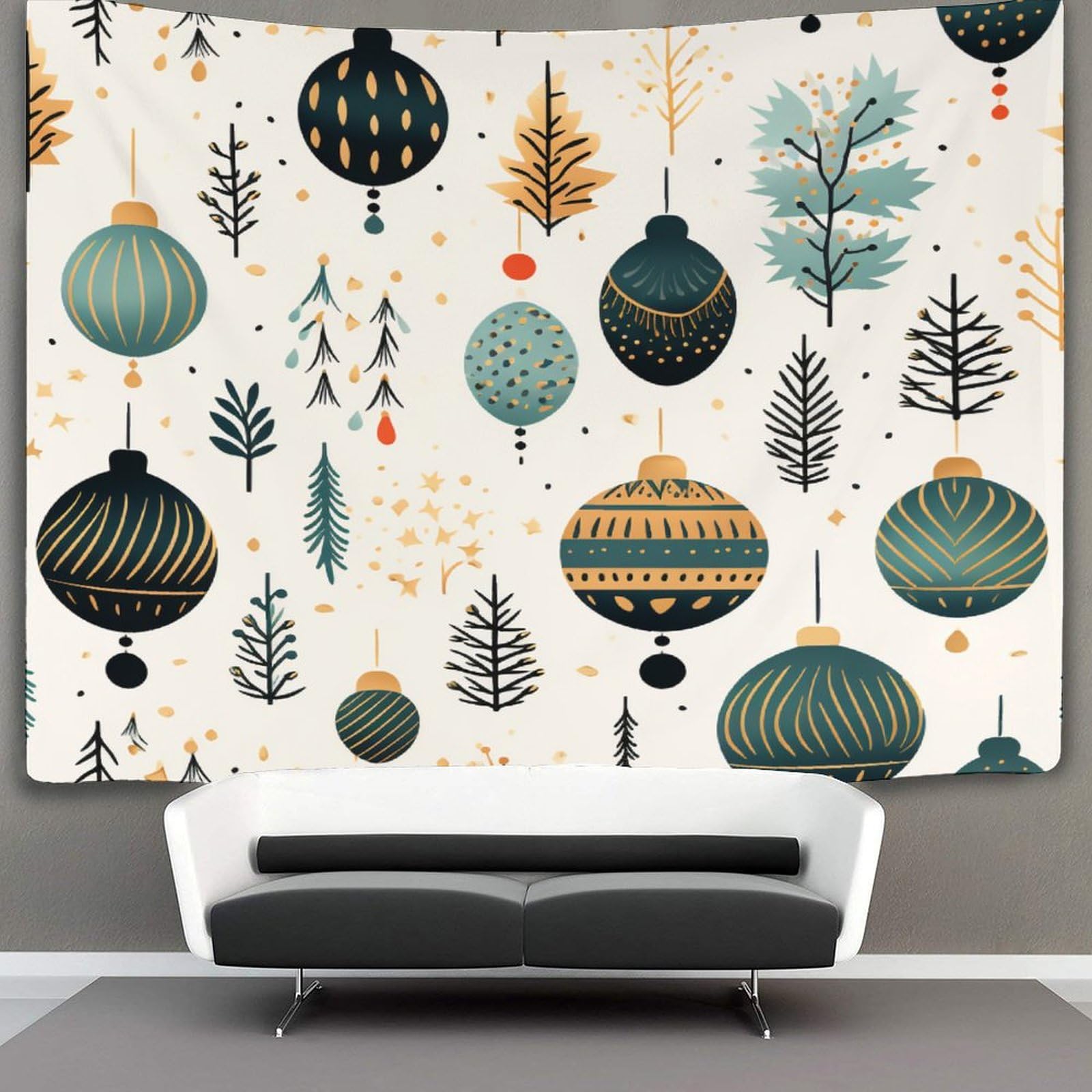 3D Christmas Theme Cute Patterns Print Wall Blanket Home Decoration Bedding Poster Wall Art Tapestry Wall Hanging Tapestry Soft Polyester for Bedroom Living Room Dorm Home Decorations 130cmx150cm