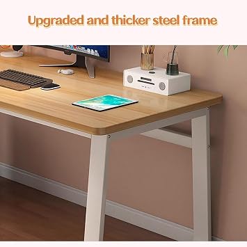 Compact Modern Computer Desk for Home Office Easy Assembly Writing & Gaming Desk 120x80x74cm (47x31x29inch) Stylish Design Perfect for Small Spaces