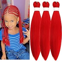 Vista 183 de Cabello trenzado para niños preestirado de 16 pulgadas, color negro, Yaki ez, trenzado para niños, trenzas sin nudos