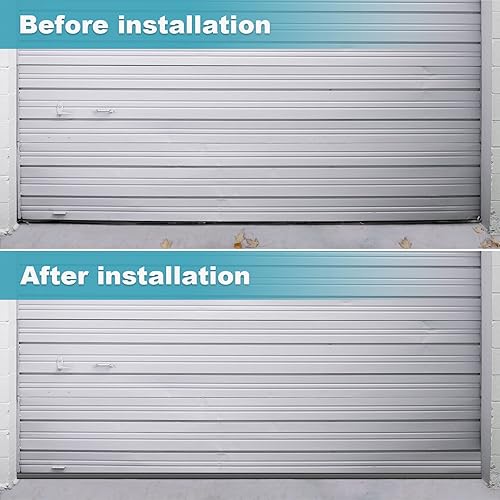 Miniatura 5 de Burlete de sellado inferior para puerta de garaje de 3 pulgadas en color gris, estilo T de 14 pulgadas, todos los anchos (puerta de 20 pies de ancho)