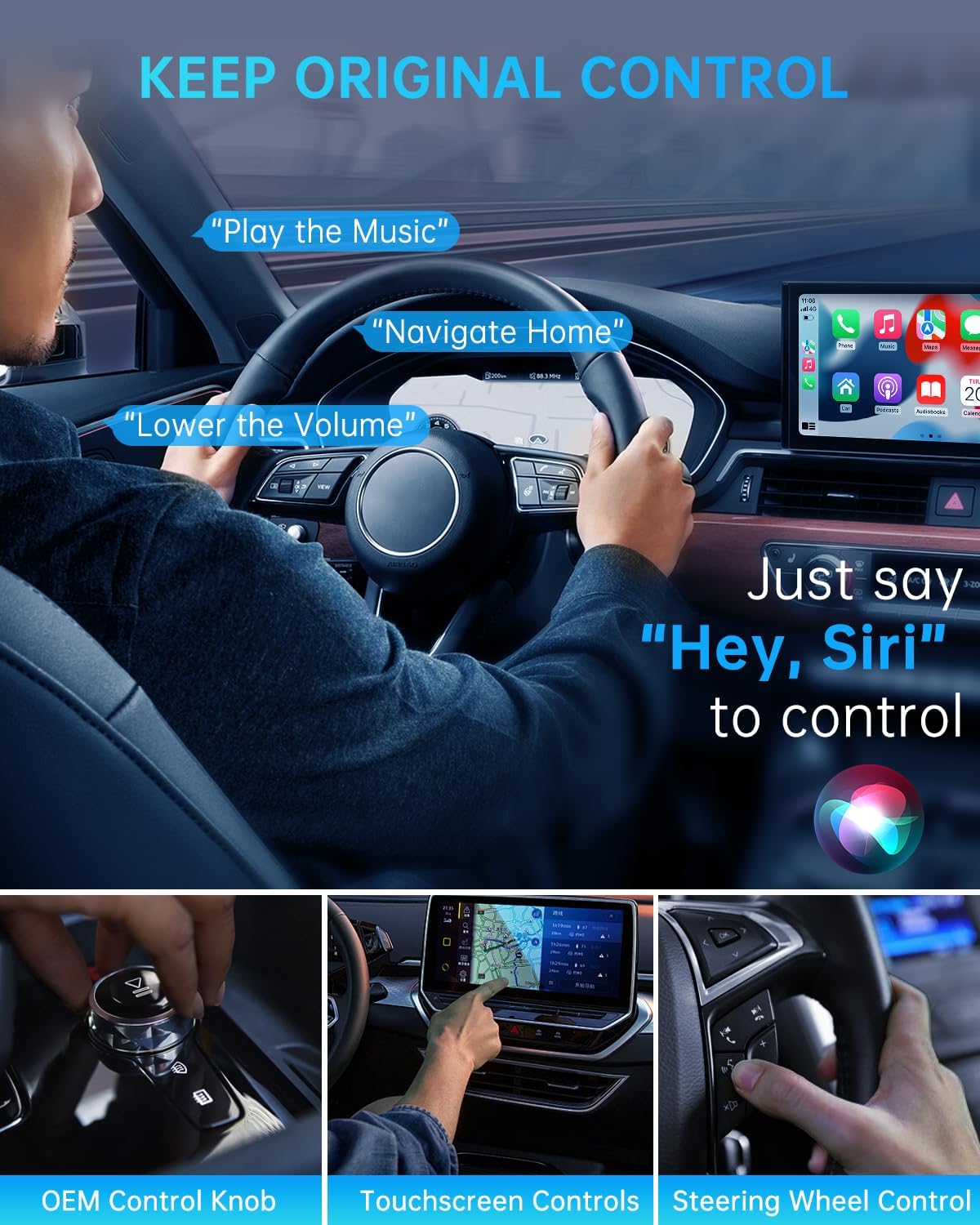 TiMOVO Wireless CarPlay Adapter for iPhone, Automatic Connection, White 5 71jFPHuEDPL. AC SL1500