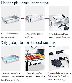 Amazon.co.jp: パーティー用フードウォーマー ビュッフェ 電気式