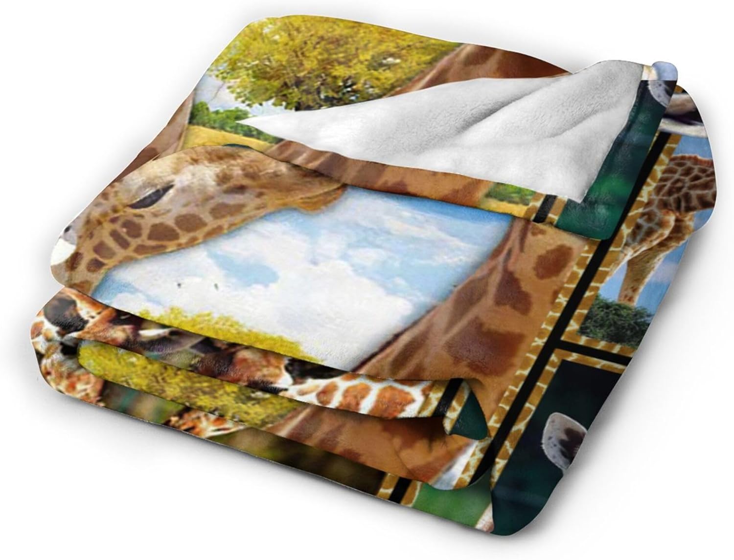 jerkboo Giraffe Blanket Throws Giraffe Gifts Giraffe Lovers Throw Blanket for Girls Boys Kids Adults Soft Warm Cozy Fleece Blanket for Couch Sofa ​Bed 80""x60""