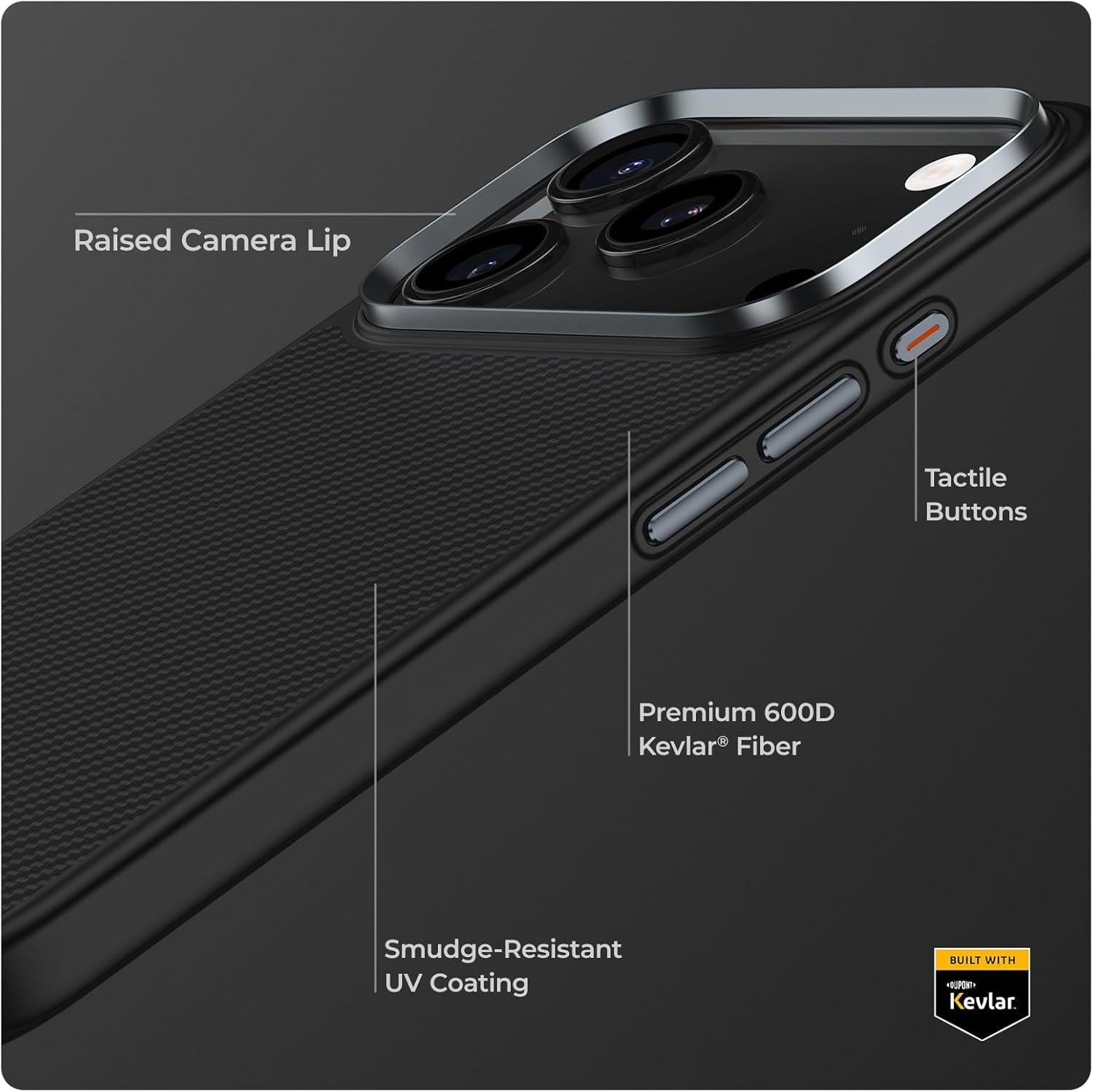 BENKS ArmorPro Case for iPhone 17 Pro Max with Camera Control Button, [Compatible with Magsafe] Military Grade Protective Case Built with Dupont Kevlar 600D Aramid Fiber