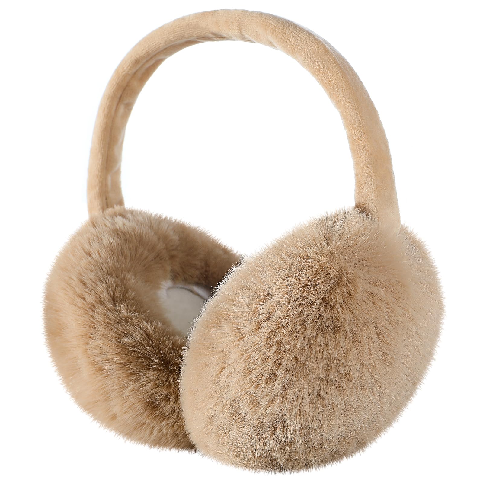 Ear Muffs for Winter Women - Khaki Adjustable Earmuffs for Women Winter Foldable, Ear Muffs for Women Warm Foldable Ear Muffs for Men Outdoor-image-39