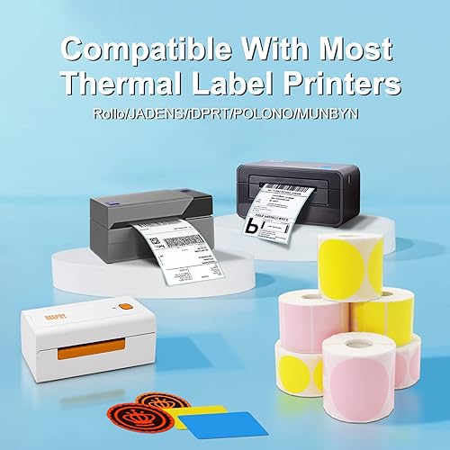 Itari Etiquetas Adhesivas Téricas Cuadradas De 2 Pulgadas, Etiquetas Téricas Directas