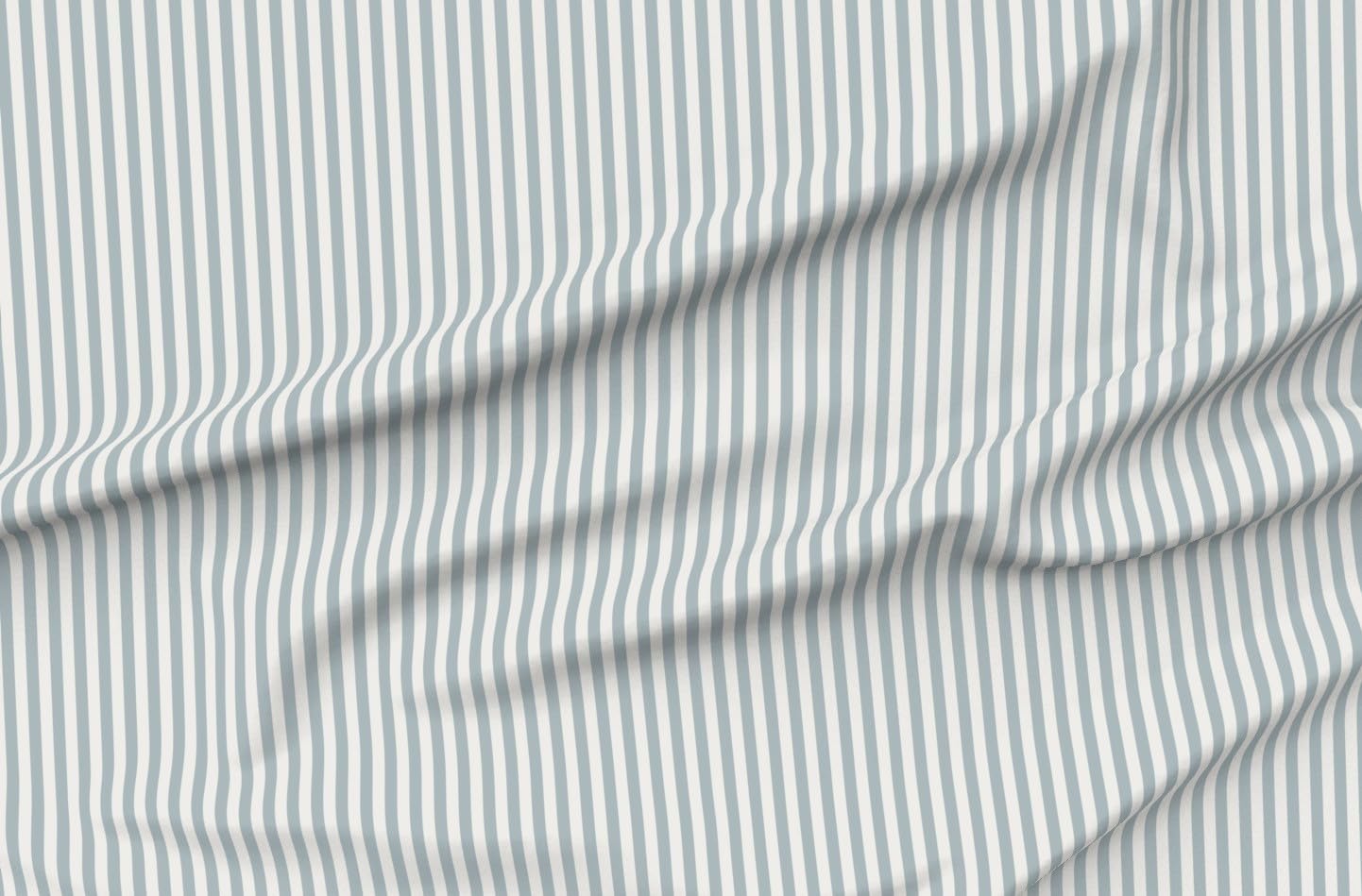 Spoonflower Fabric - Blue Stripes Preppy Coastal Classic Beach Colorful Summer Nautical Printed on Petal Cotton Fabric Fat Quarter - Sewing Quilting Apparel Crafts Decor