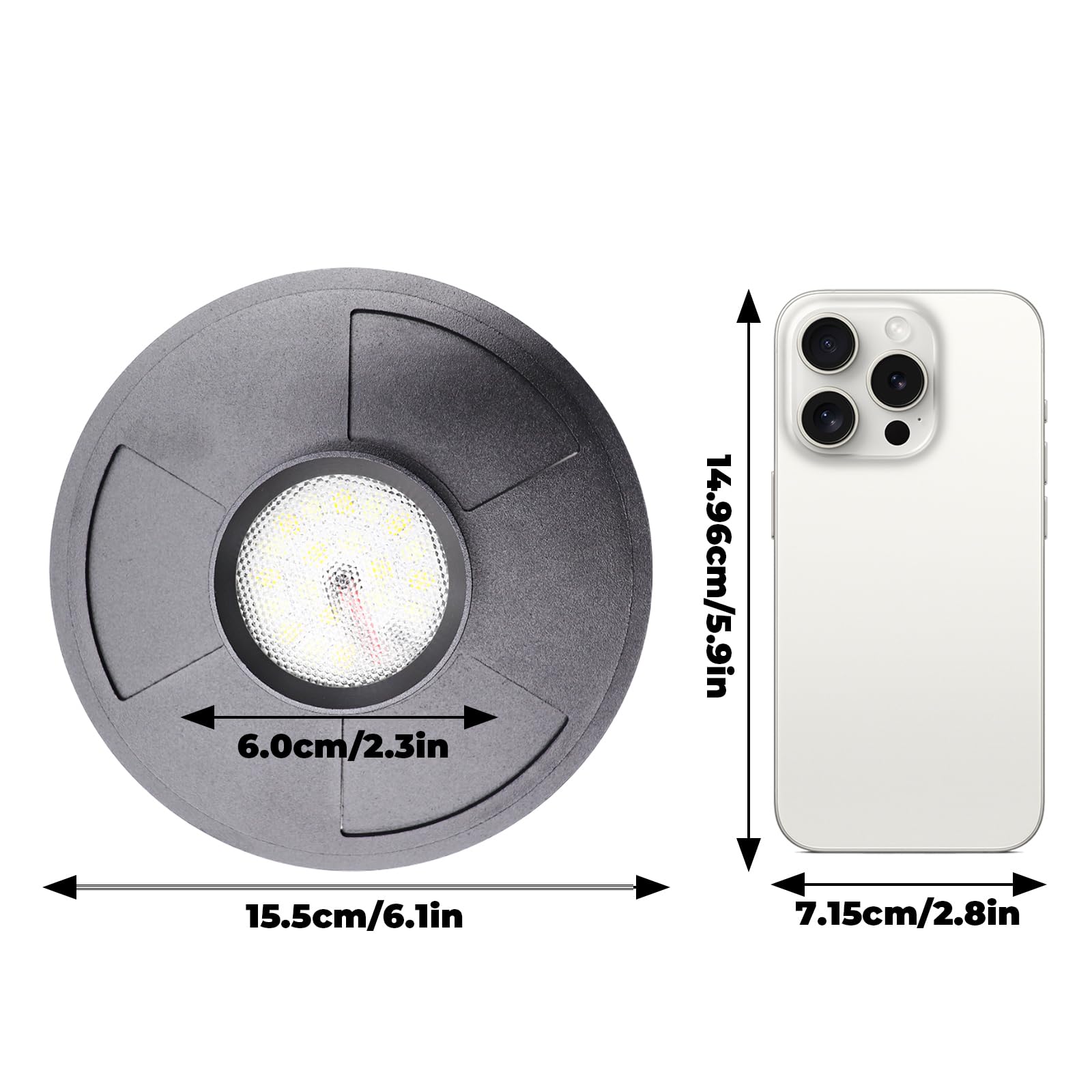 Lampa do uprawy roślin 5 W do wazonów o średnicy do 15,0 cm, światło terraria z kontrolerem do ustawiania jasności i timera, terrarium, oświetlenie do uprawy roślin