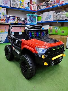 سيارة ركوب للأطفال - كهربائية باللون الأحمر - مثل فورد - مناسب حتى 5 سنوات